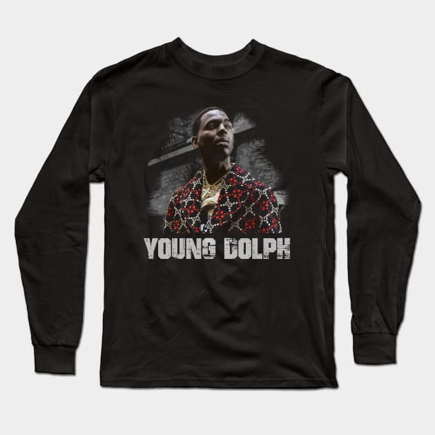 Trap God Mentality Dolph Fan Club Tee Long Sleeve T-Shirt by Monster Gaming